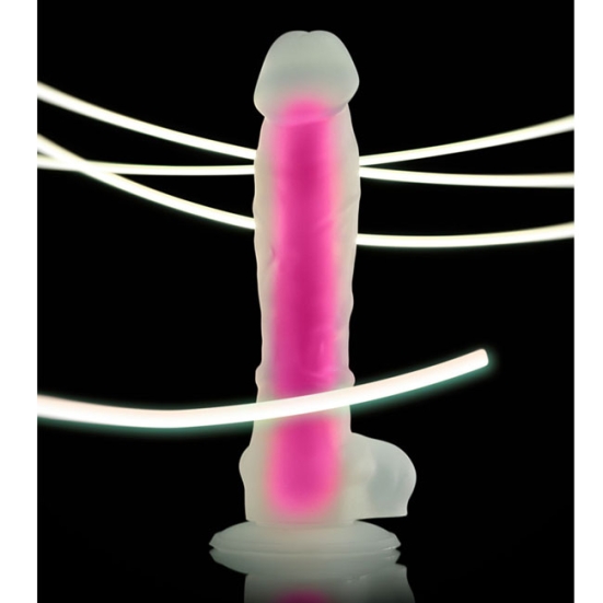 Фаллос Glow Beyond, розовый