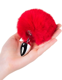 Пробка с хвостиком Metal Anal Fluffy Size S
