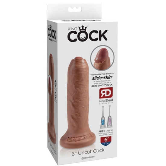 Фаллос King Cock 6&quot; Uncut, Pipedream